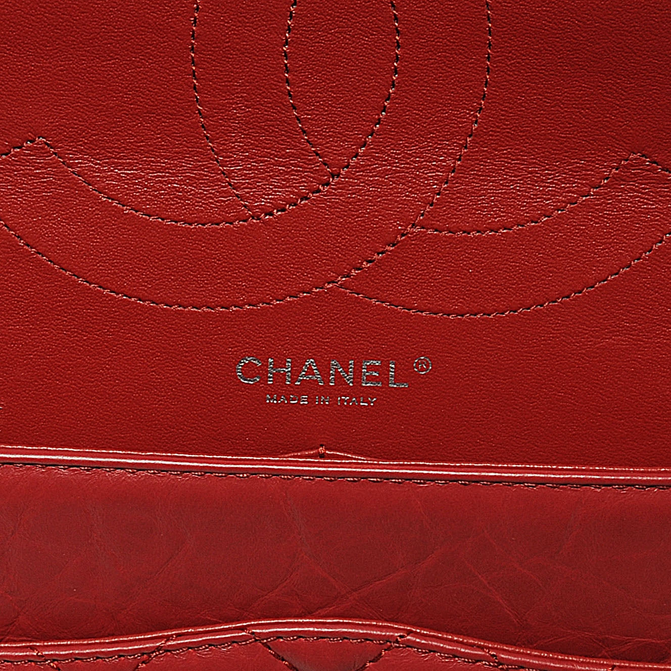Chanel Aged Calfskin Quilted 2.55 Reissue 227 Flap Red 3 of 8