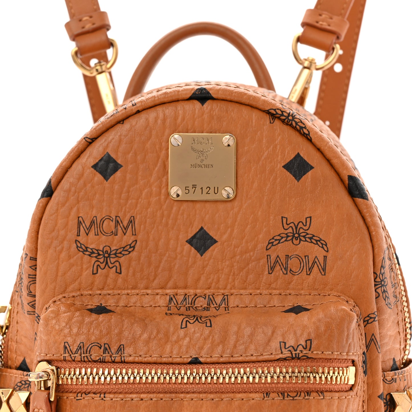 Visetos Side Stud X-Mini Stark Bebe Boo Backpack Cognac