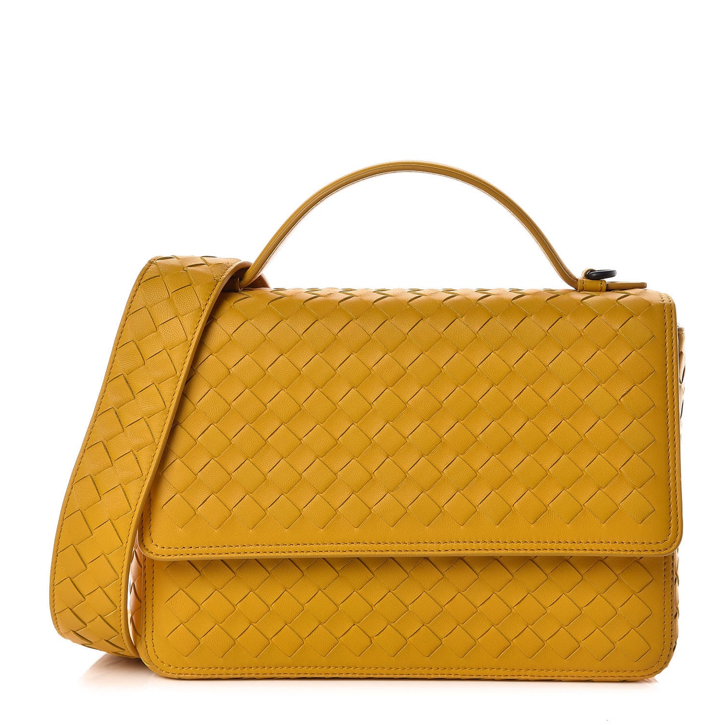 Nappa Intrecciato Alumna Bag Butterscotch