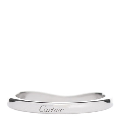 Cartier Platinum Ballerine Wedding Band Ring 50 5.25 3 of 6