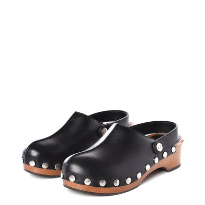 Christian Dior Calfskin Diorquake 20mm Slingback Clogs 36 Black 2 of 11