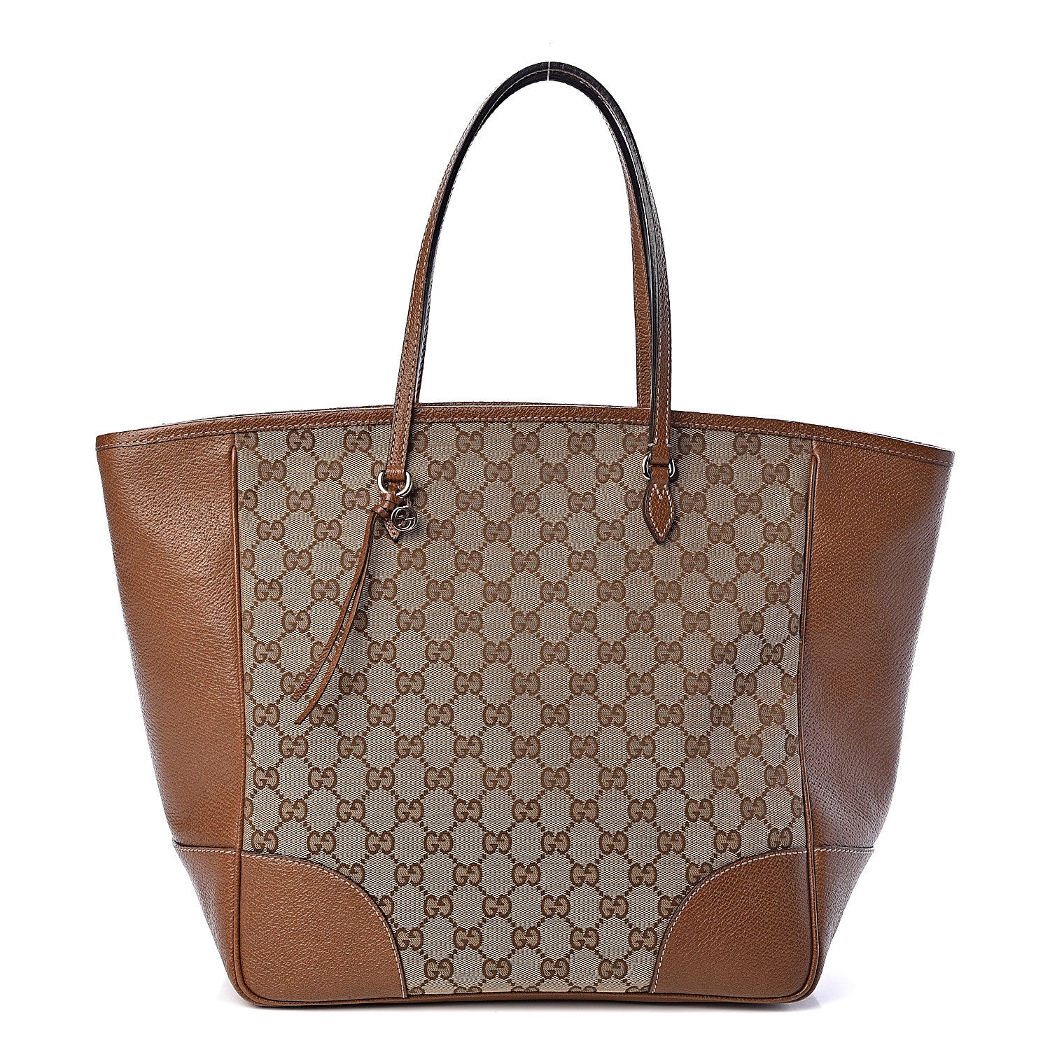 Gucci Monogram Medium Bree Zippered Tote Beige Tabacco 1 of 14