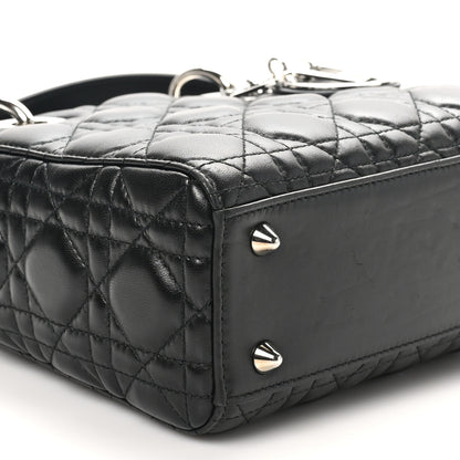 Christian Dior Lambskin Cannage Small Lucky Badges My Lady Dior Black 9 of 10