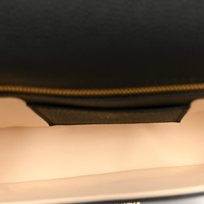 Louis Vuitton Grained Calfskin LV Pont 9 Soft PM Black 5 of 9