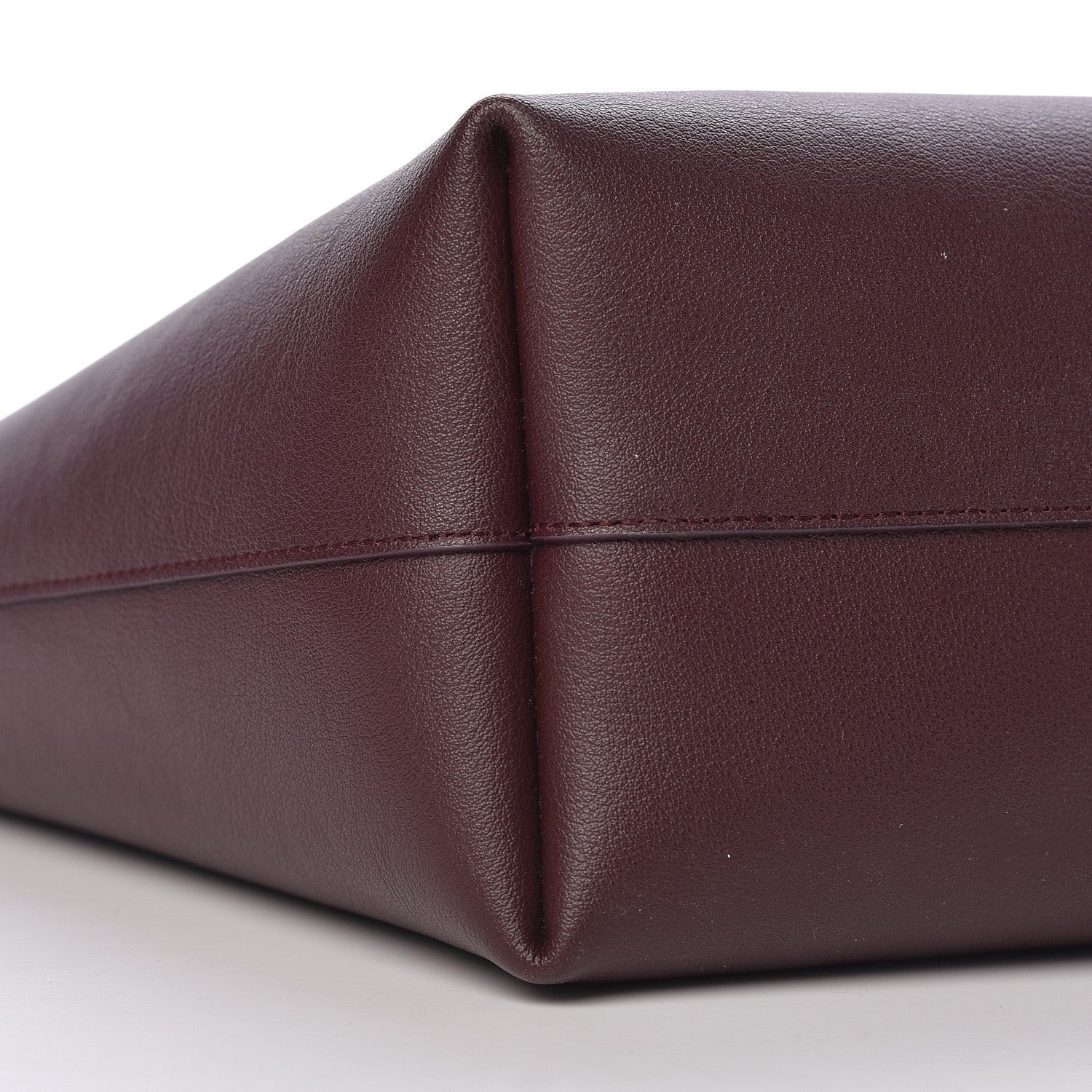 Saint Laurent Calfskin Large Shopping Tote Bordeaux 10 of 11
