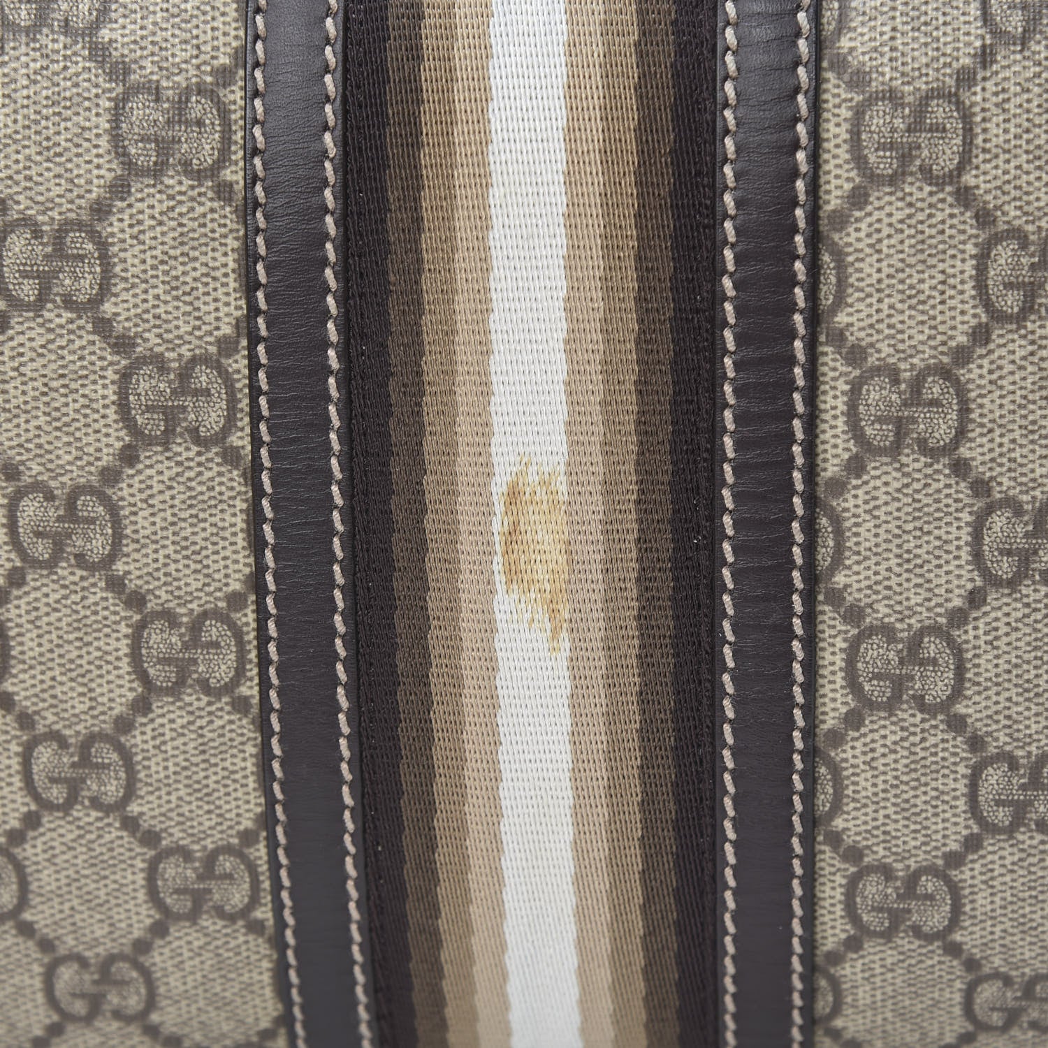 Gucci GG Plus Monogram Web Medium Joy Boston Dark Brown 11 of 13