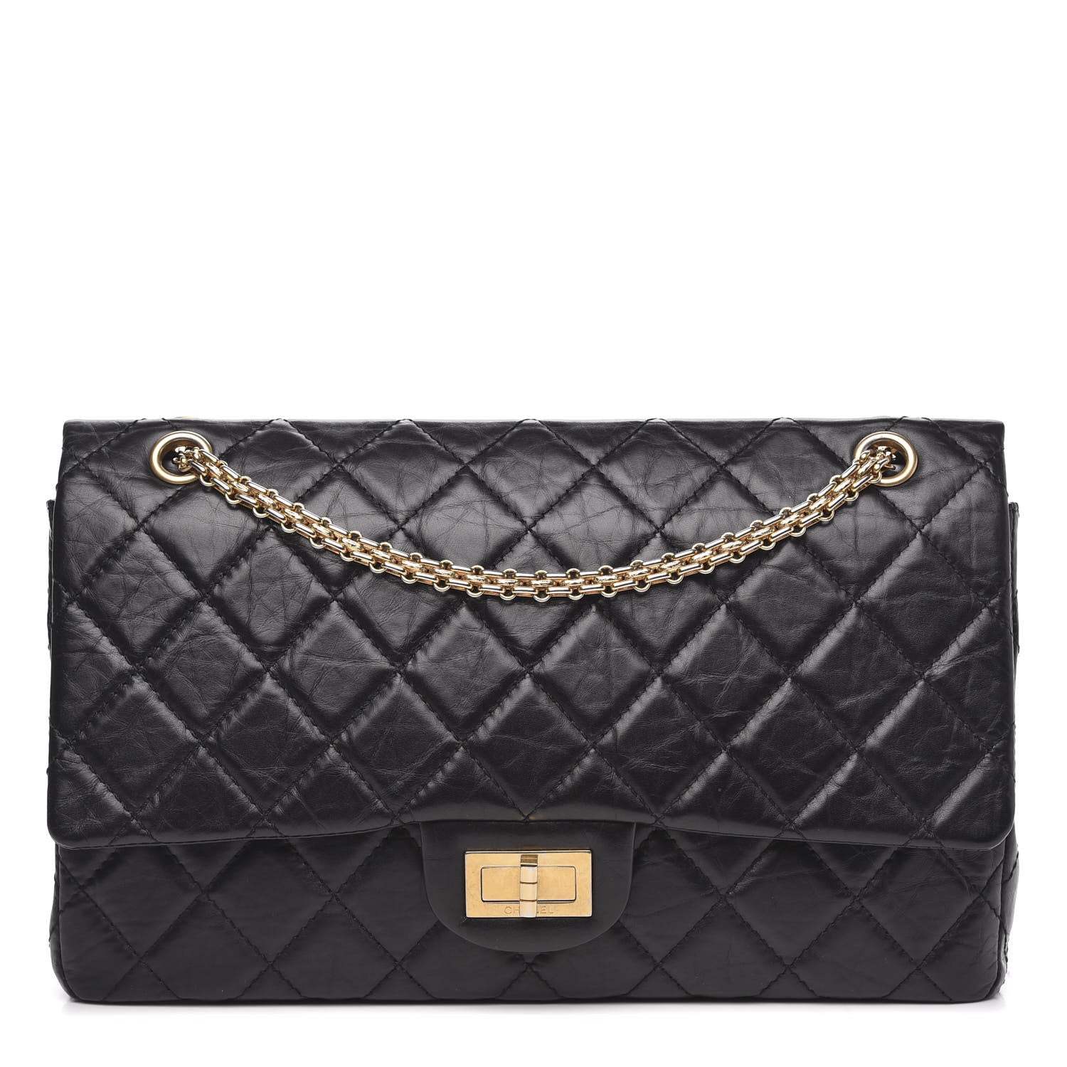Chanel Aged Calfskin Quilted 2.55 Reissue 227 Flap Black 1 of 14