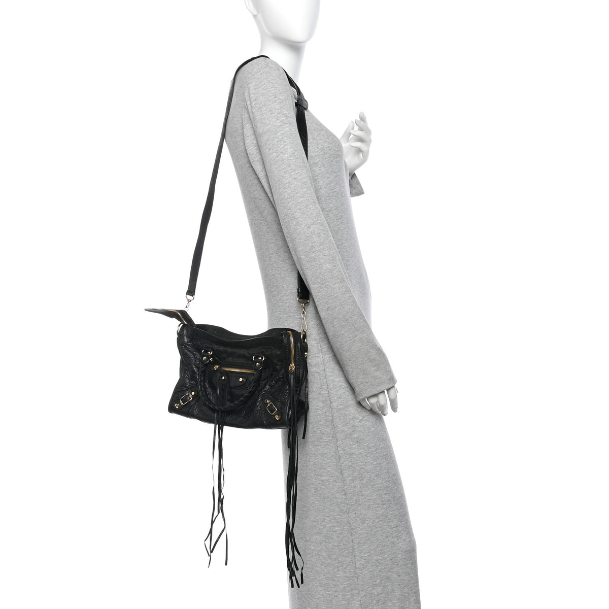 Agneau Classic Gold Hardware S City Black