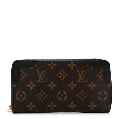 Louis Vuitton Monogram Zippy Retiro Wallet Black 1 of 12