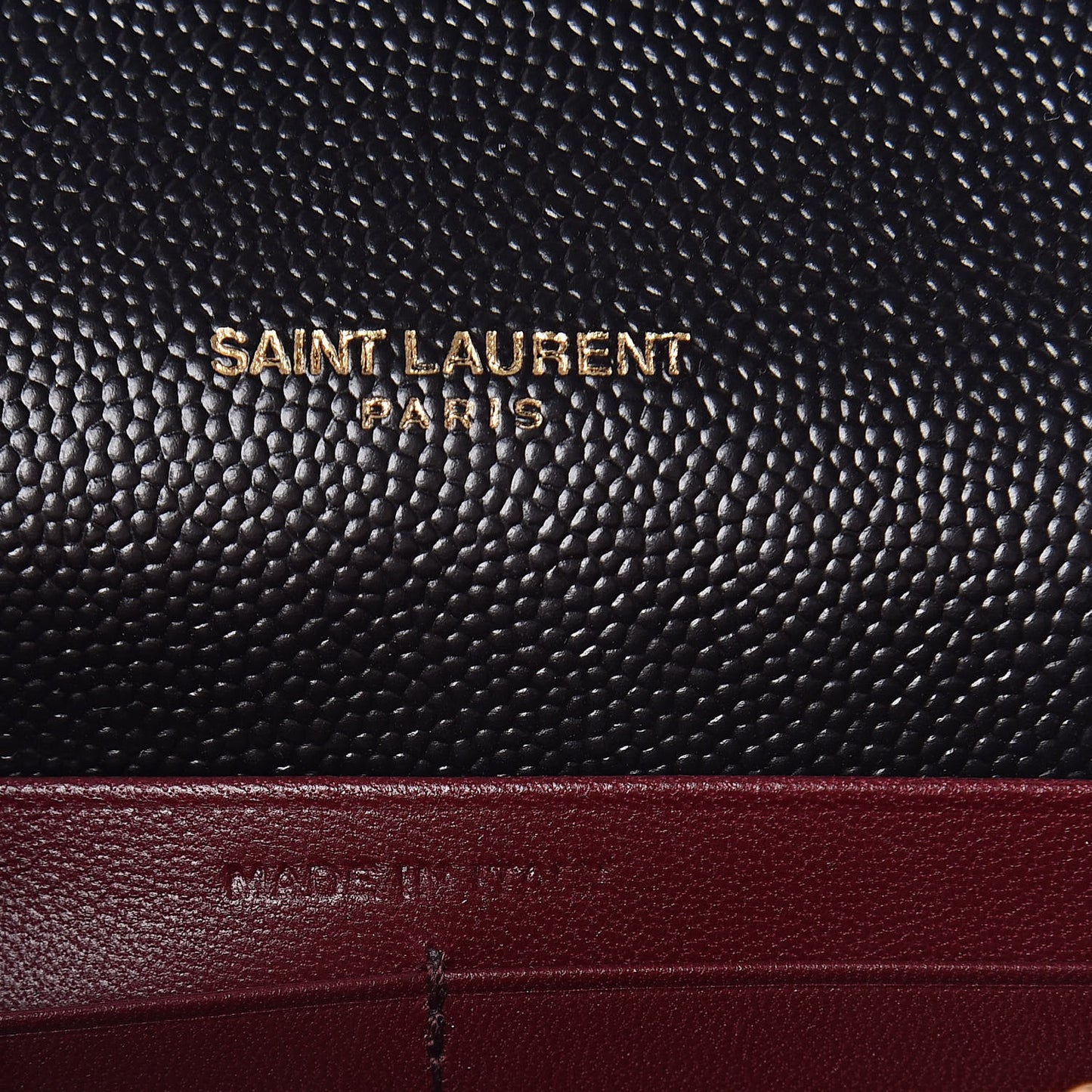 Grain De Poudre Monogram Cassandra Chain Wallet Black Rouge Legion