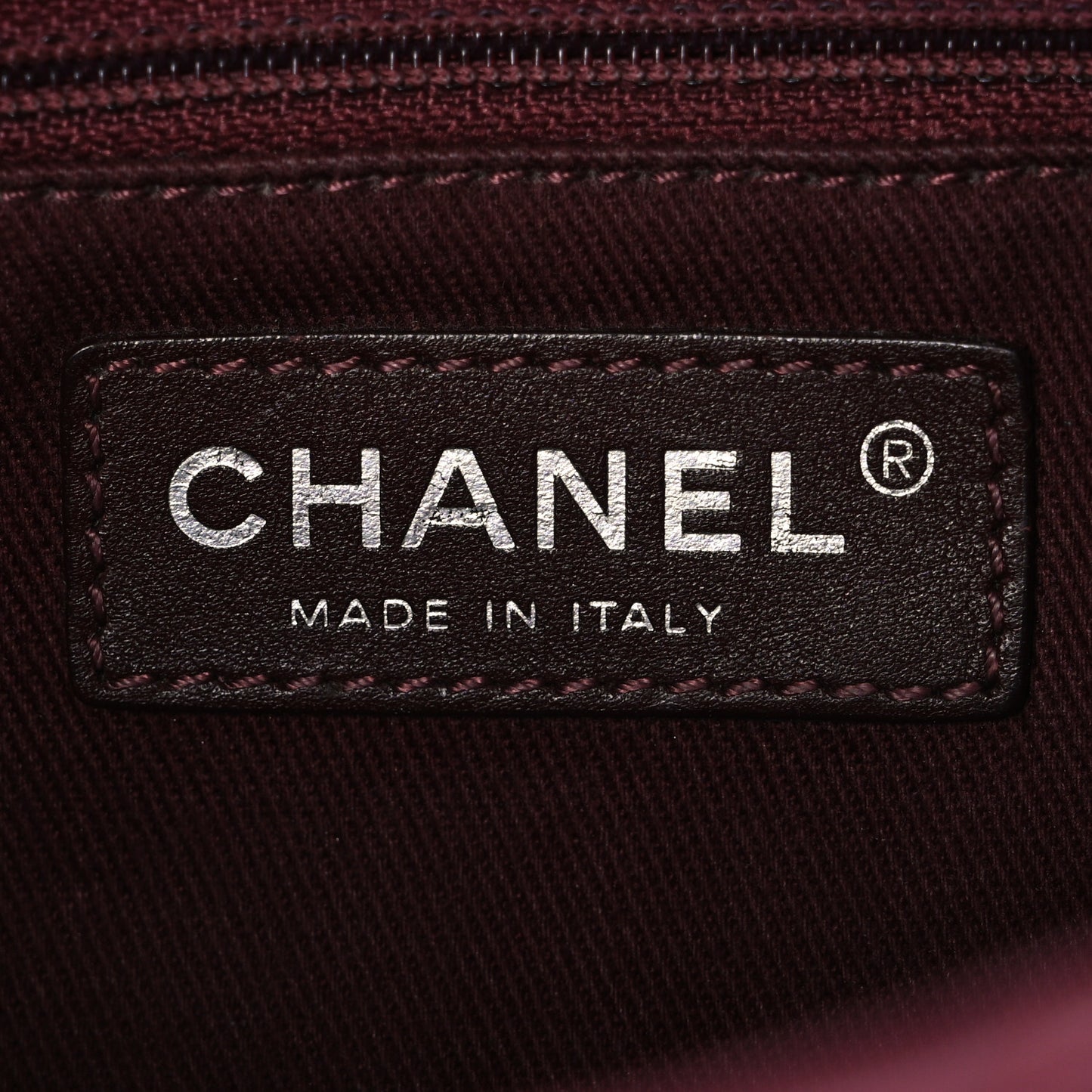 Lambskin Quilted Medium Tri-Color Flap Burgundy Dark Pink