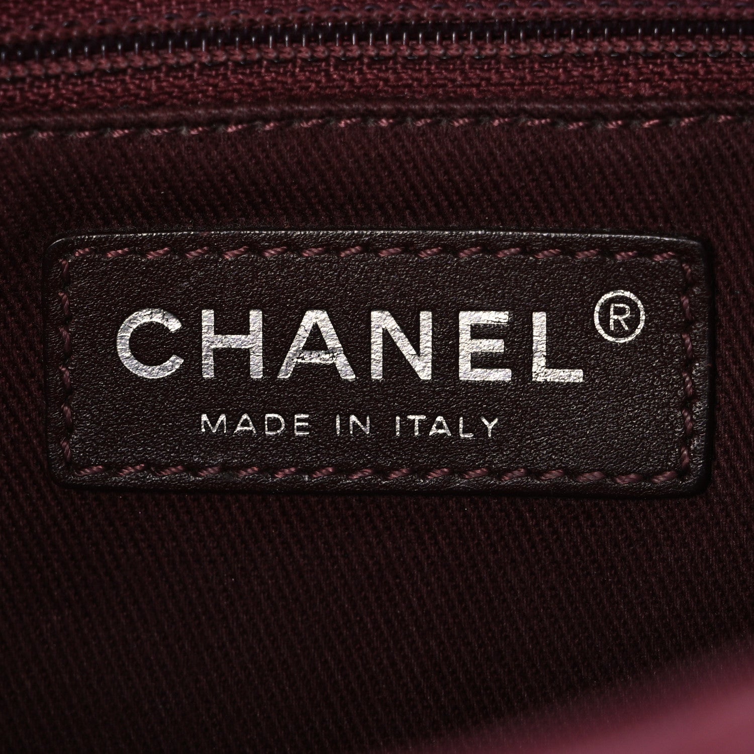 Chanel Lambskin Quilted Medium Tri-Color Flap Burgundy Dark Pink 6 of 10