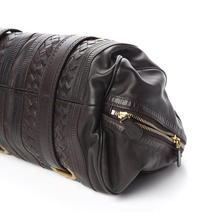 Bottega Veneta Nappa Intrecciato Accordion Satchel Moro 10 of 12
