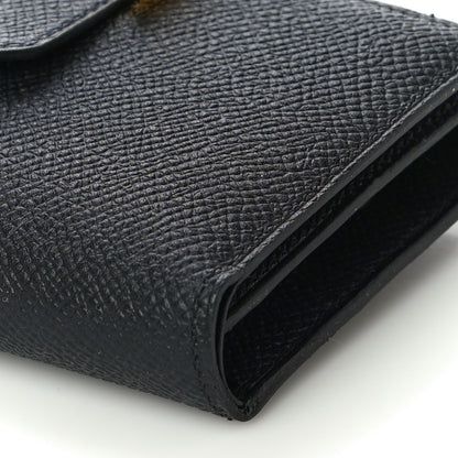 Hermes Epsom Tri-Fold Compact Bearn Wallet Black 9 of 9