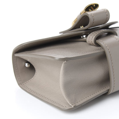 Chloe Shiny Goatskin Calfskin Mini Aby Chain Shoulder Bag Motty Grey 5 of 9