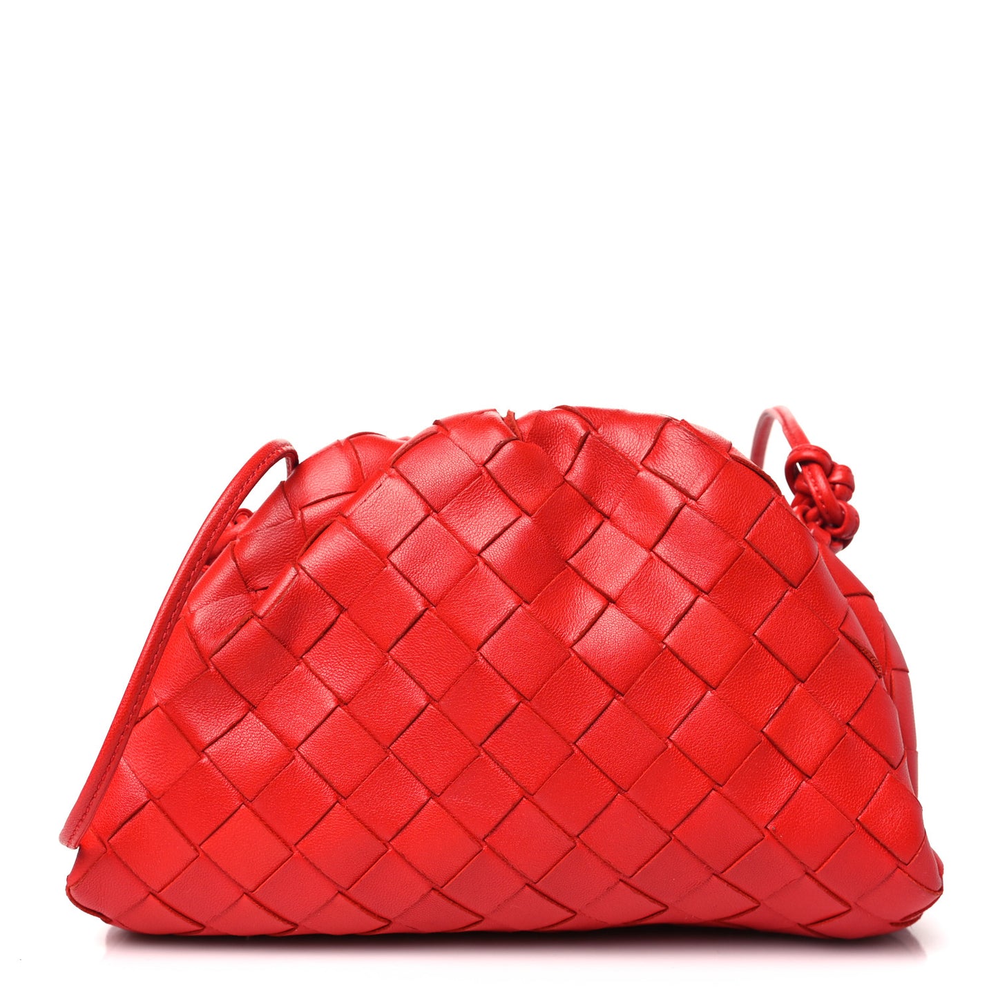 Nappa Intrecciato The Mini Pouch Bright Red
