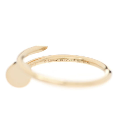 Cartier 18K Yellow Gold Small Juste Un Clou Ring 55 7.25 4 of 4