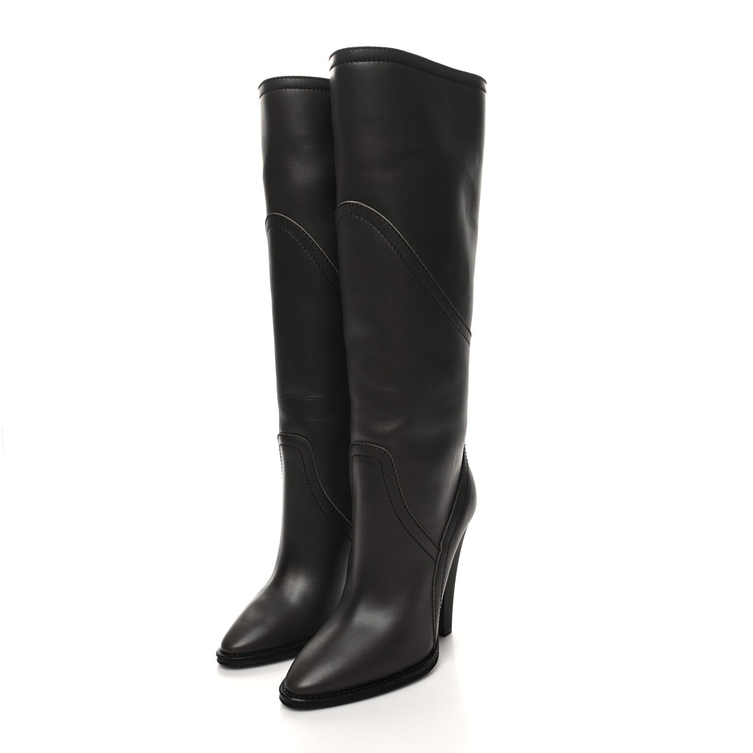 Saint Laurent Aragona Kensington 110 High Boots 39.5 Antracite 3 of 7
