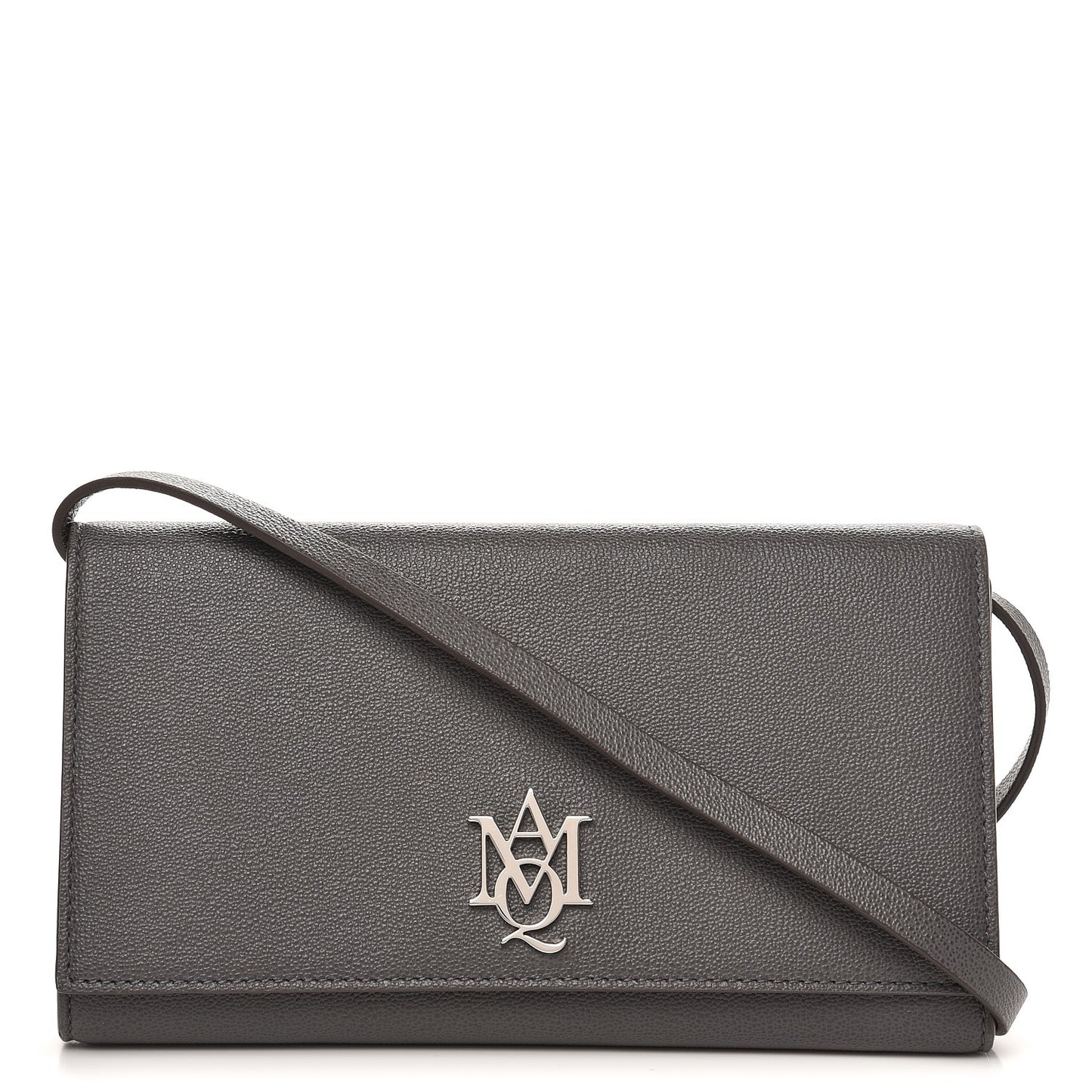 Calfskin Insignia Pouch Grey