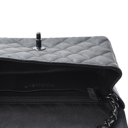 Chanel Crumpled Calfskin Quilted Mini Rectangular Flap So Black 4 of 10