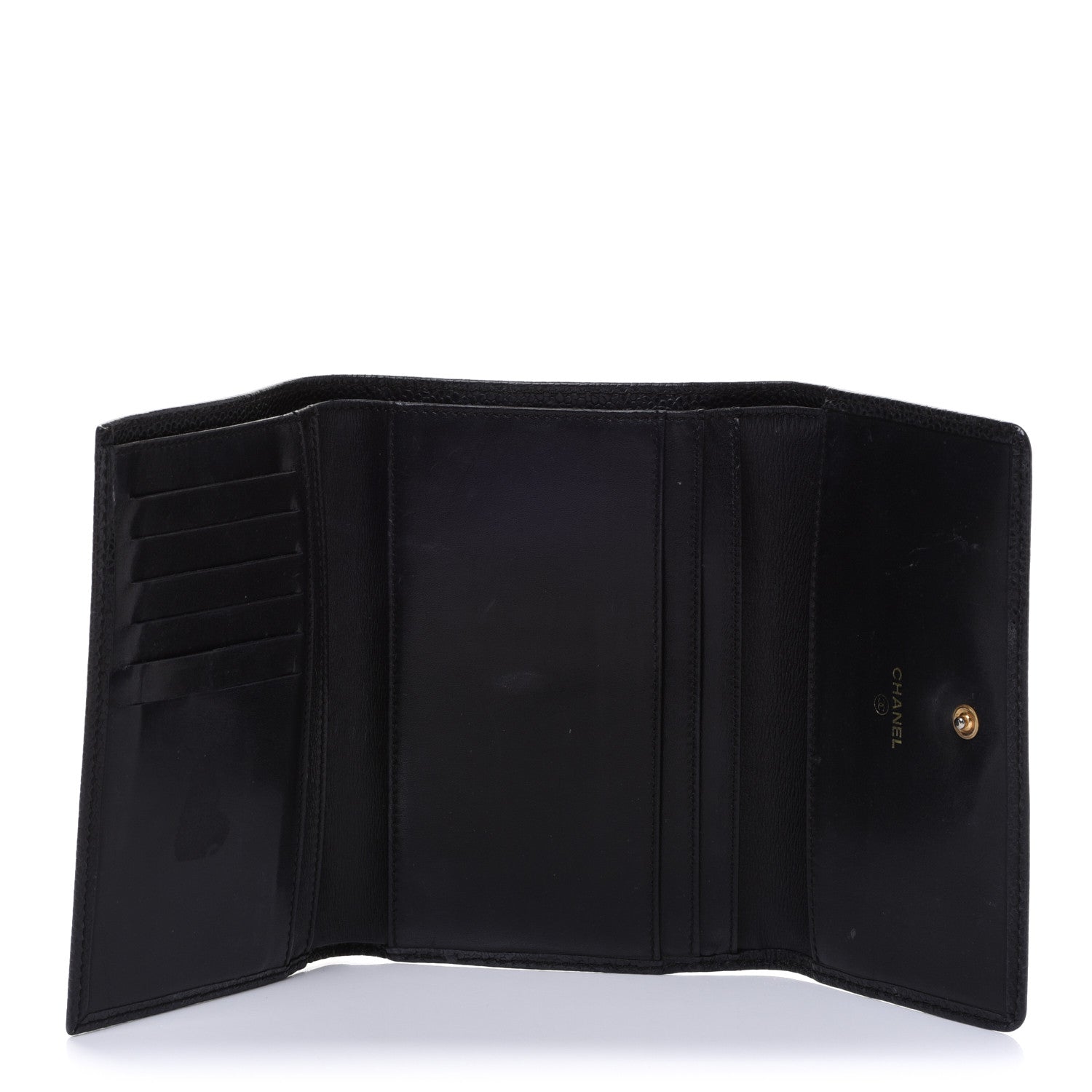 Chanel Caviar Timeless CC Compact Wallet Black 5 of 18