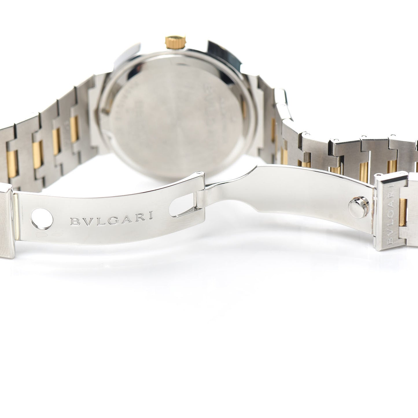 Stainless Steel 18K Yellow Gold 33mm Quartz Watch Black