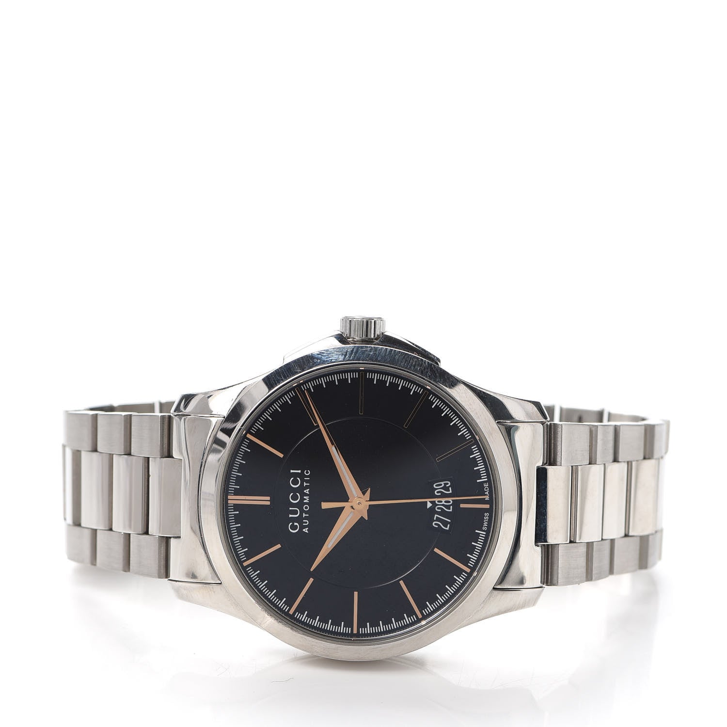 Gucci Stainless Steel 38mm G-Timeless Automatic Watch Black 2 of 5