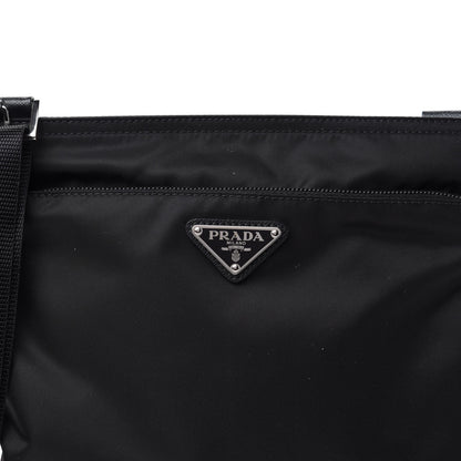 Prada Nylon Vela Small Flat Messenger Bag Black 10 of 10