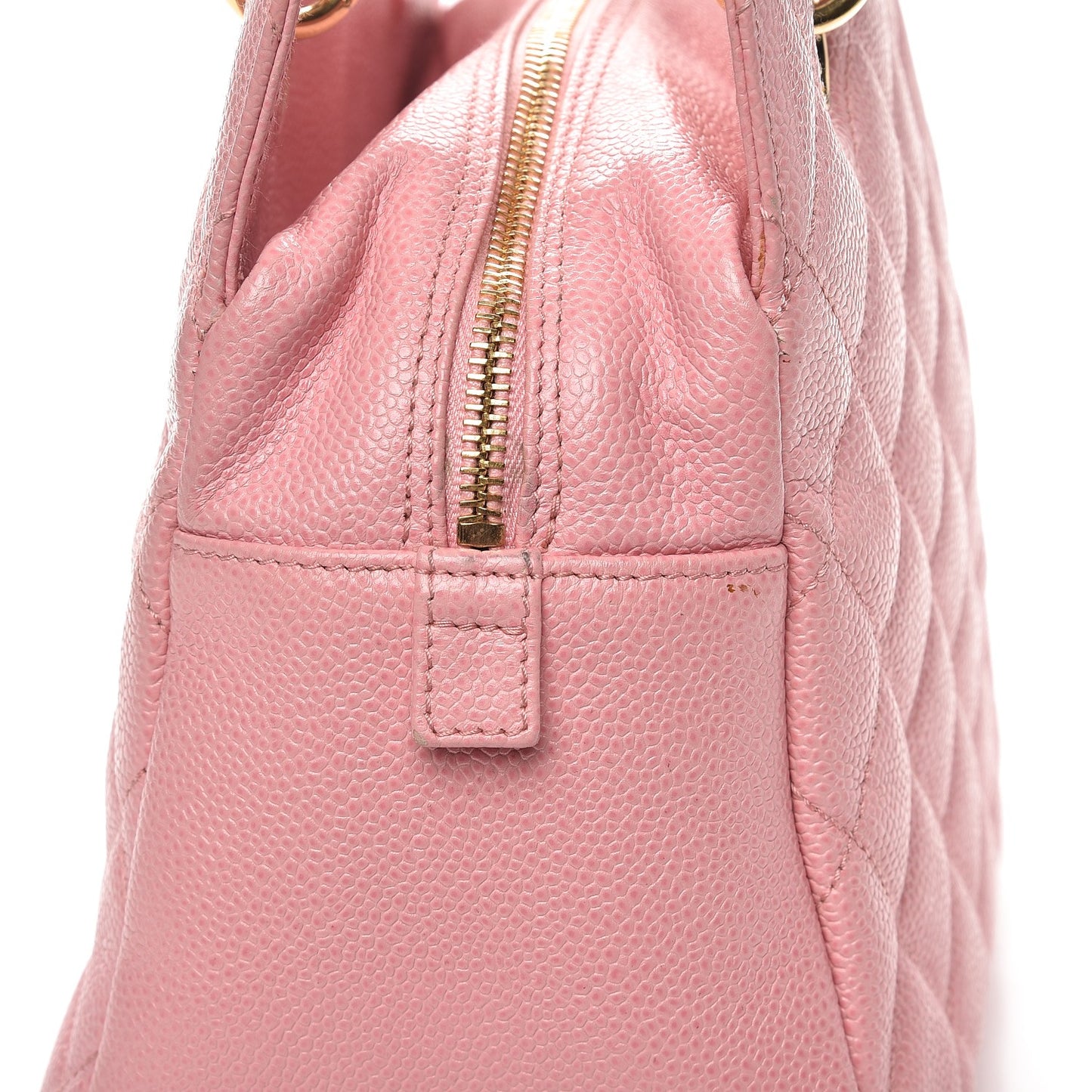 Caviar Quilted Petit Timeless Shopping Tote PTT Pink