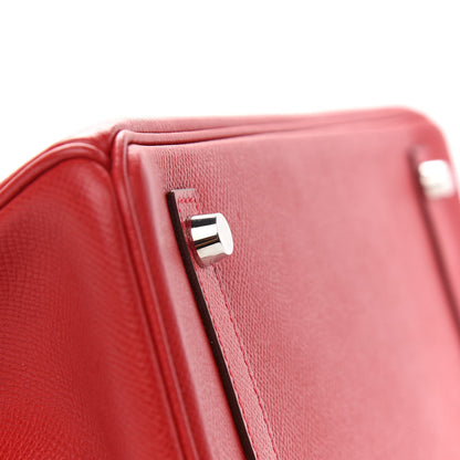 Hermes Epsom Birkin 30 Rouge Casaque 8 of 36