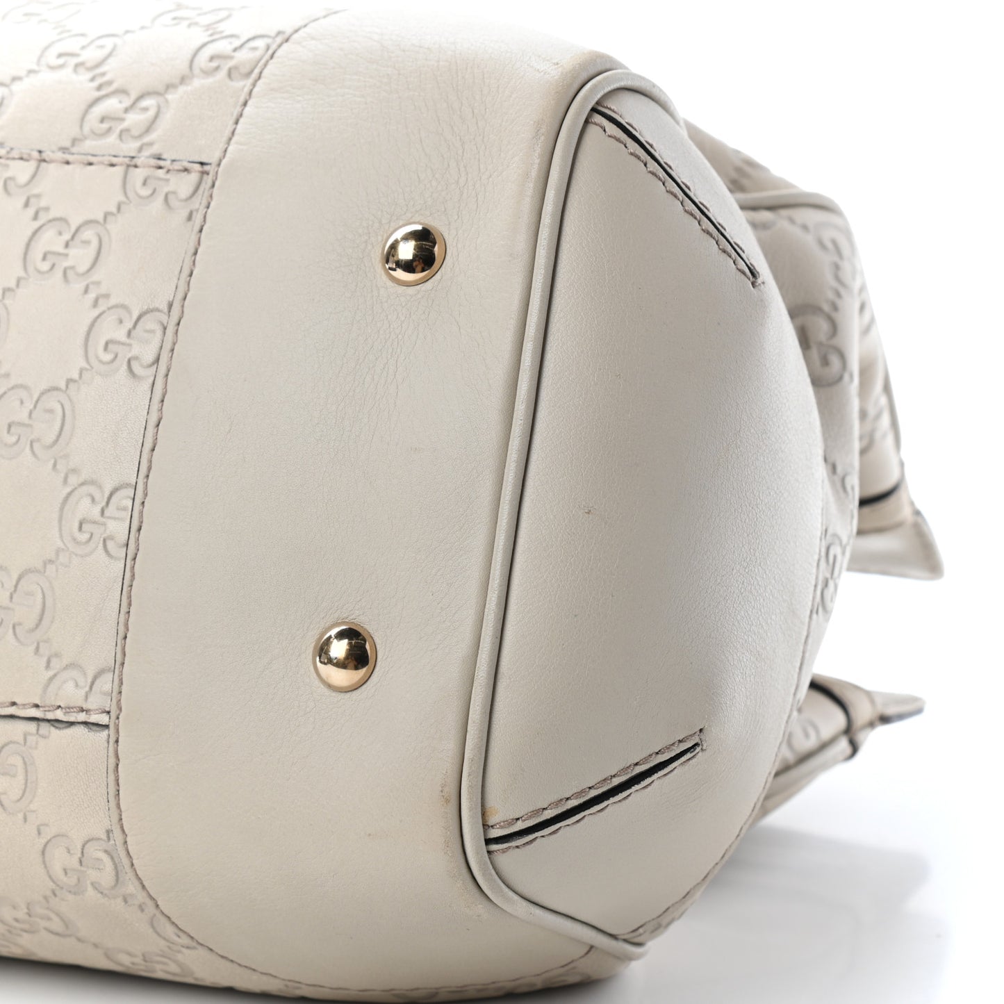Guccissima Medium Mayfair Tote Off White