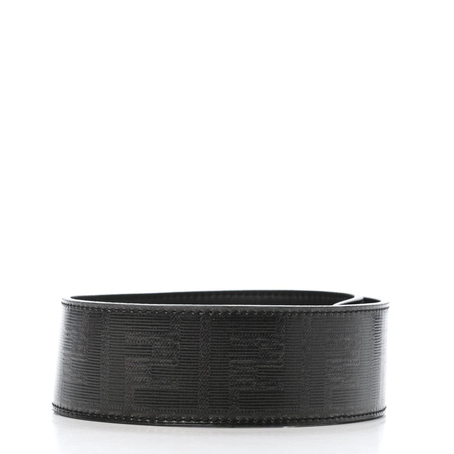 Fendi Glazed Fabric FF Strap You Black 2 of 4