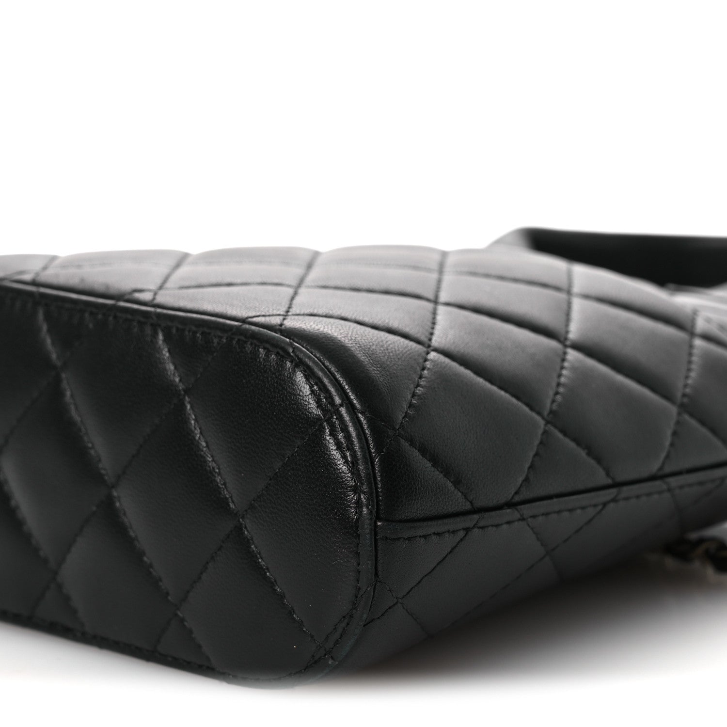 Chanel Caviar Quilted Top Handle Clutch With Chain Black 10 of 11