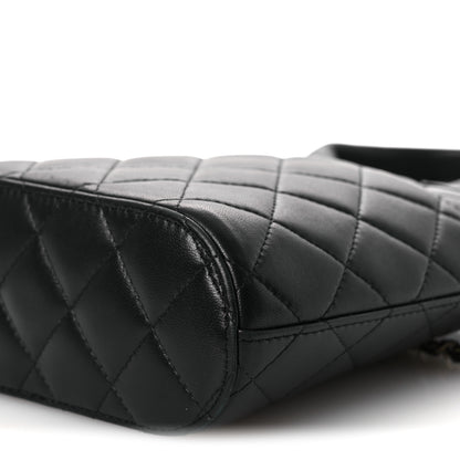Chanel Caviar Quilted Top Handle Clutch With Chain Black 10 of 11