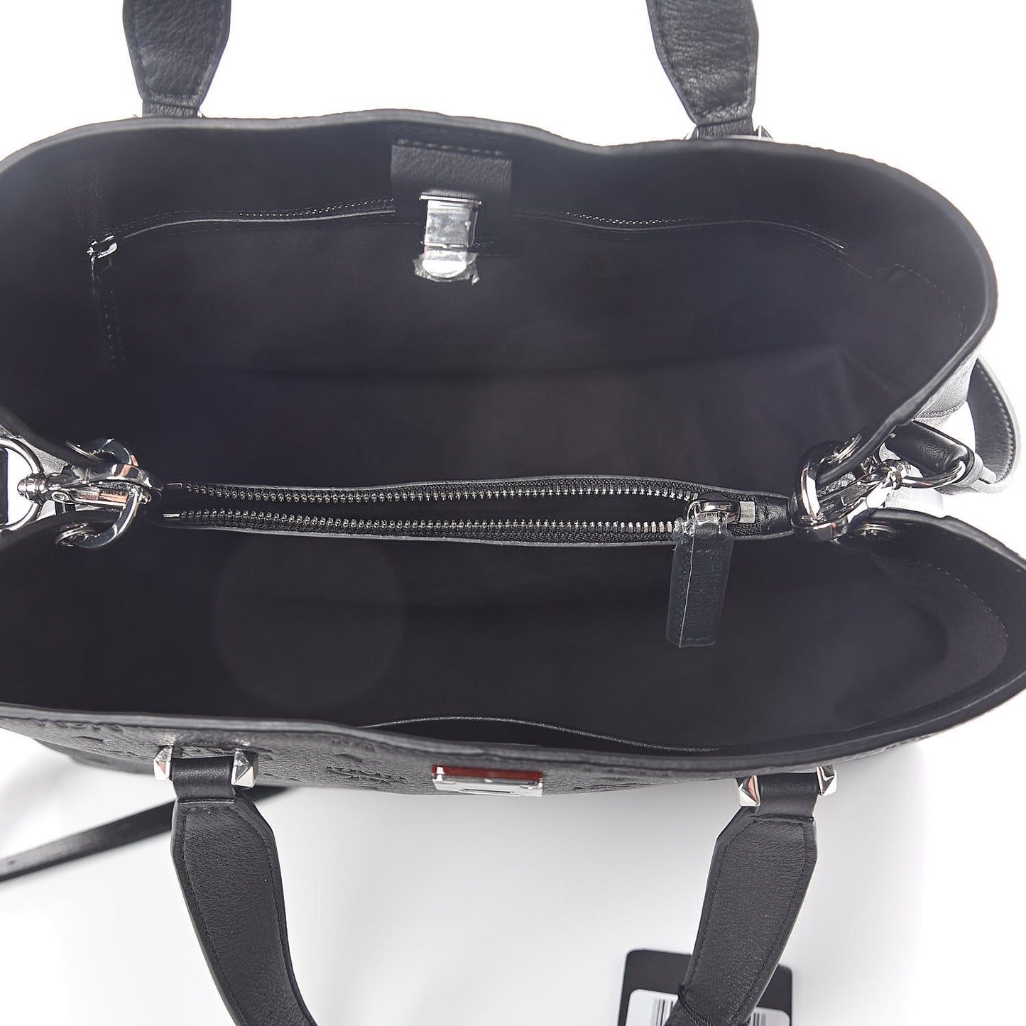 Calfskin Ottomar Monogram Large Essential Tote Black