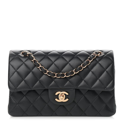 Chanel Lambskin Quilted Small Double Flap Black 1 of 13