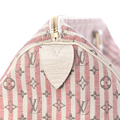 Louis Vuitton Mini Lin Croisette Speedy 30 Rouge 7 of 10