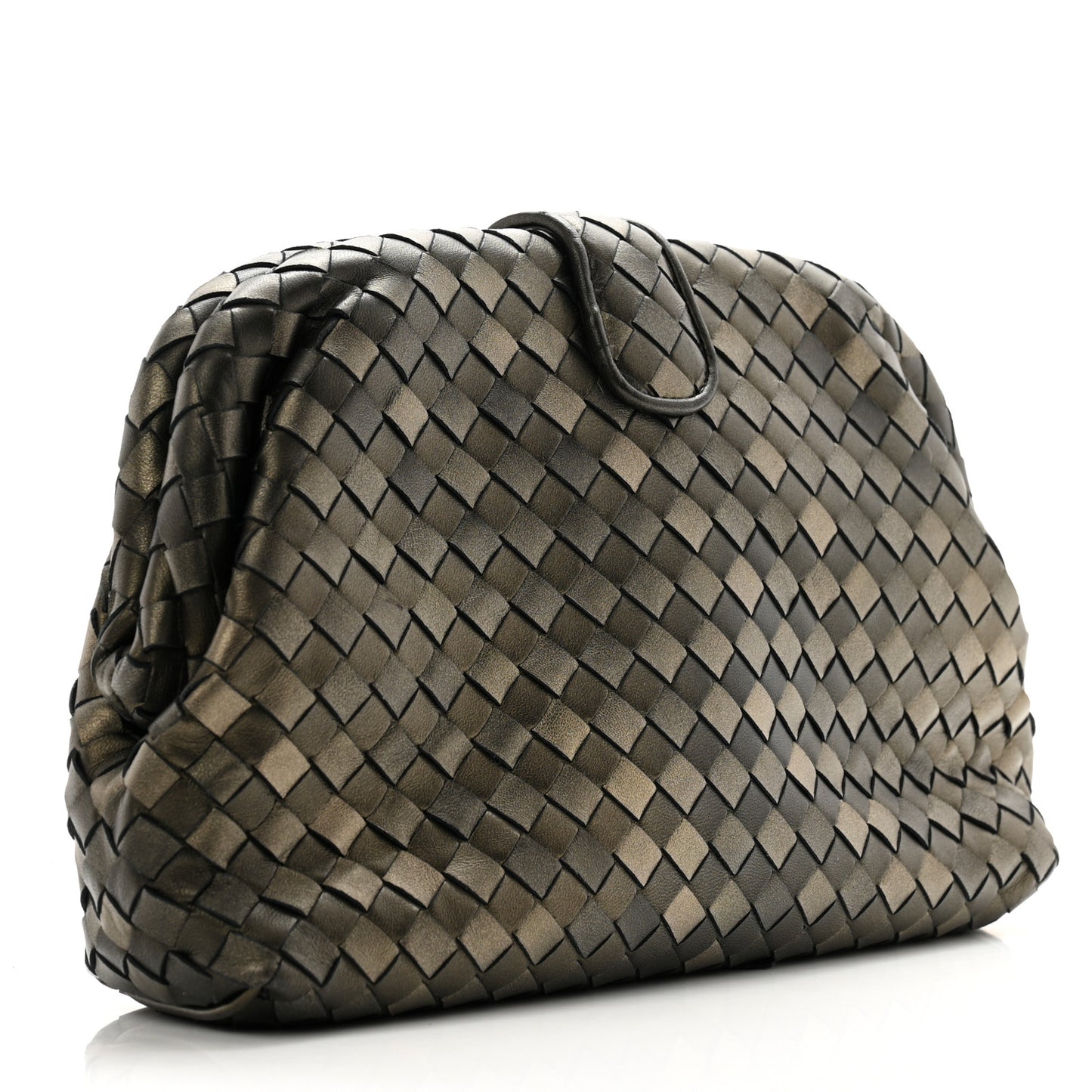Nappa Intrecciato The Lauren 1980 Clutch Platinum