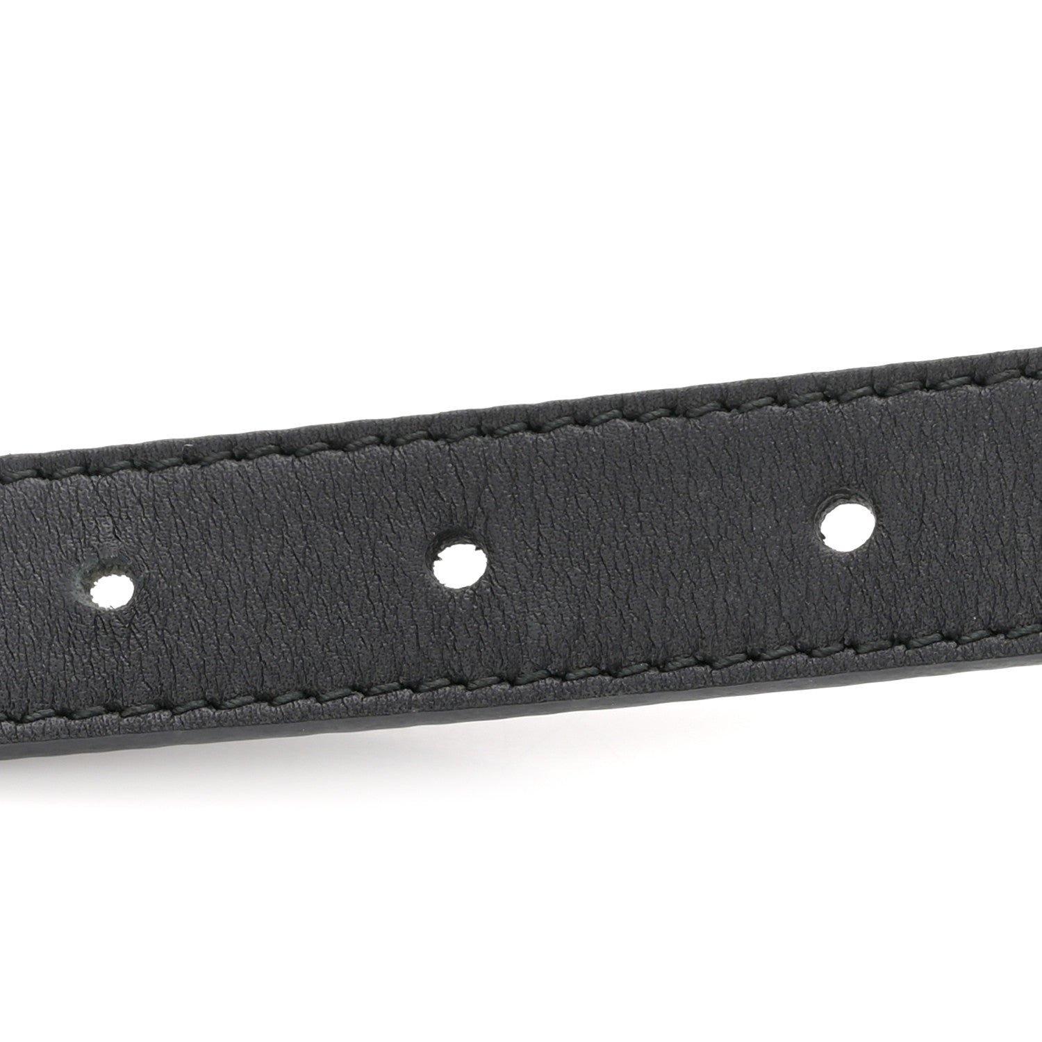 Gucci Calfskin Queen Margaret Bee Belt 80 32 Black 3 of 5