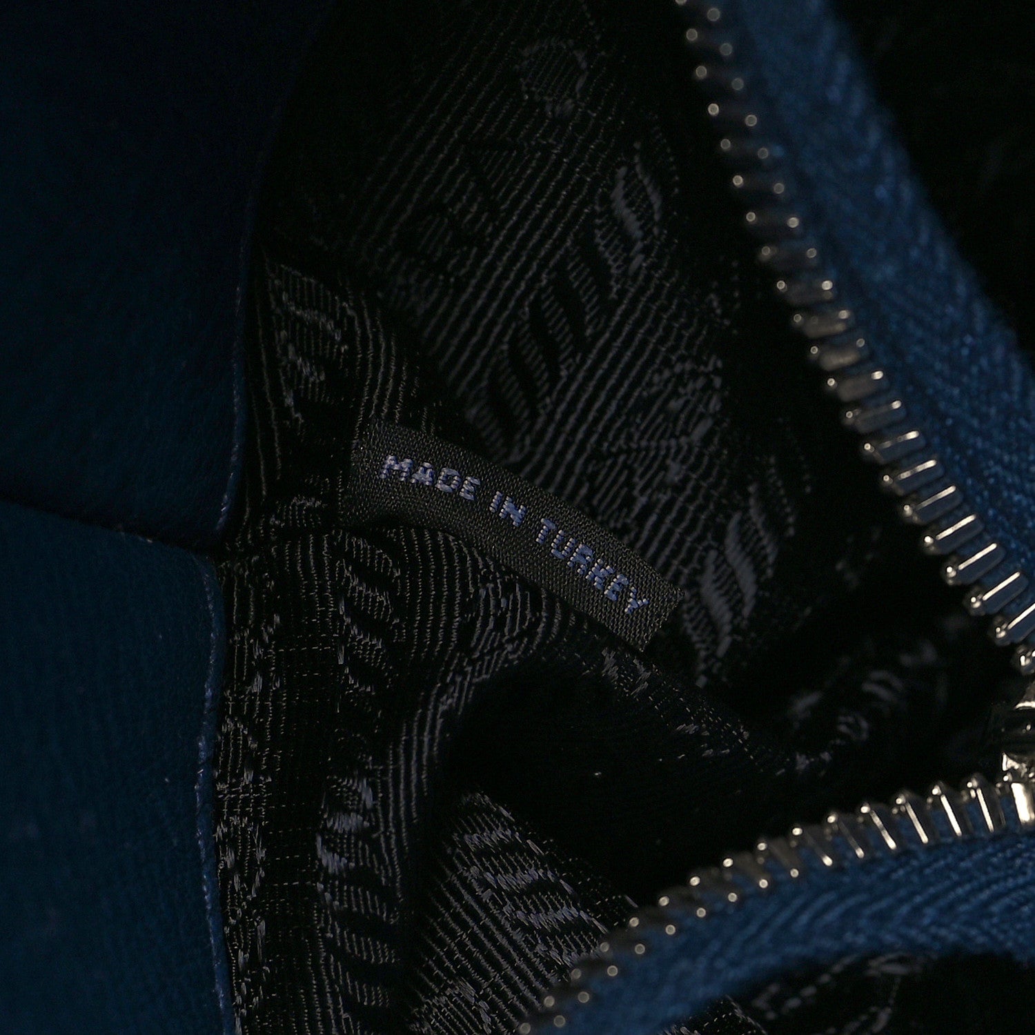 Prada Vitello Phenix Logo Hobo Bluette 7 of 11