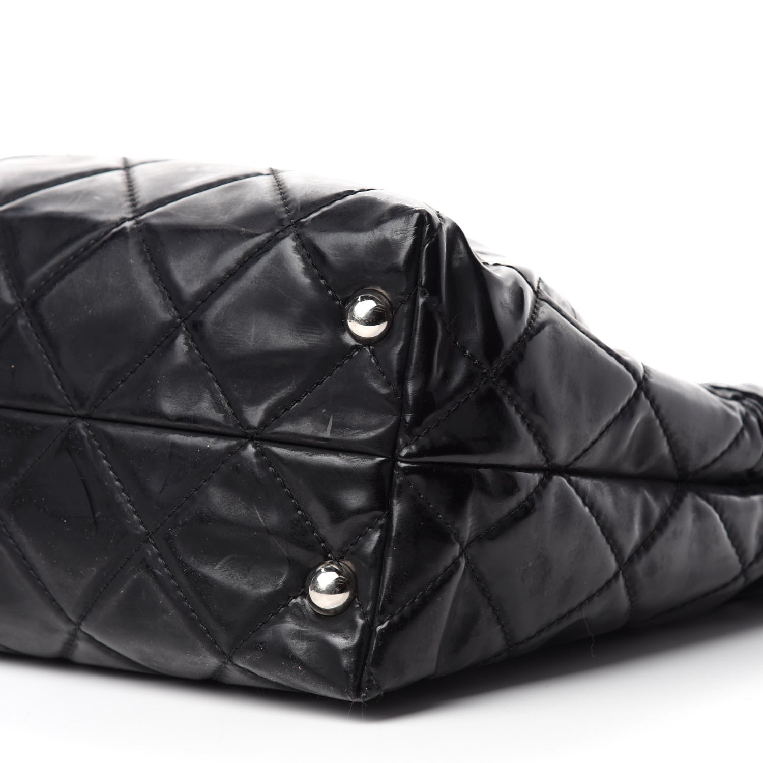 Chanel Vinyl Quilted Large In The Business Tote Black 7 of 11