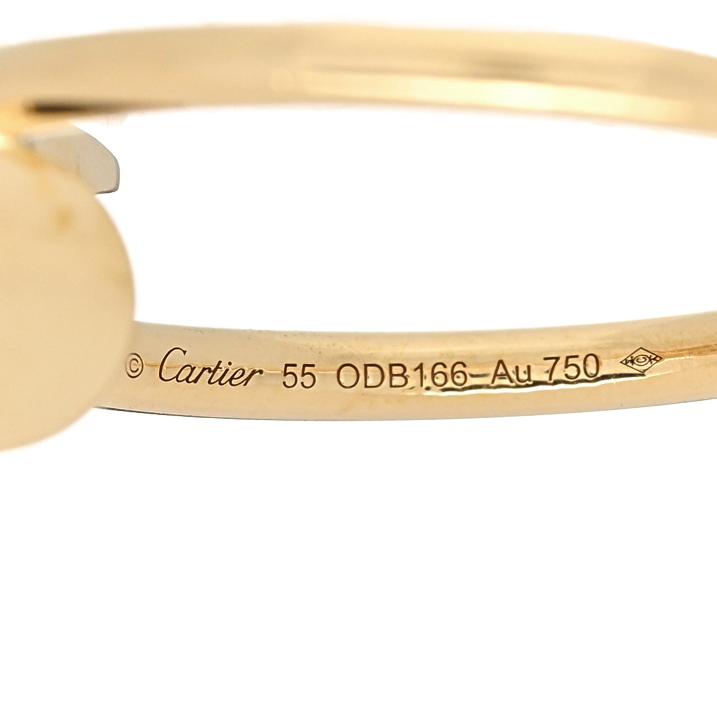 18K Yellow Gold Small Juste Un Clou Ring 55 7.25