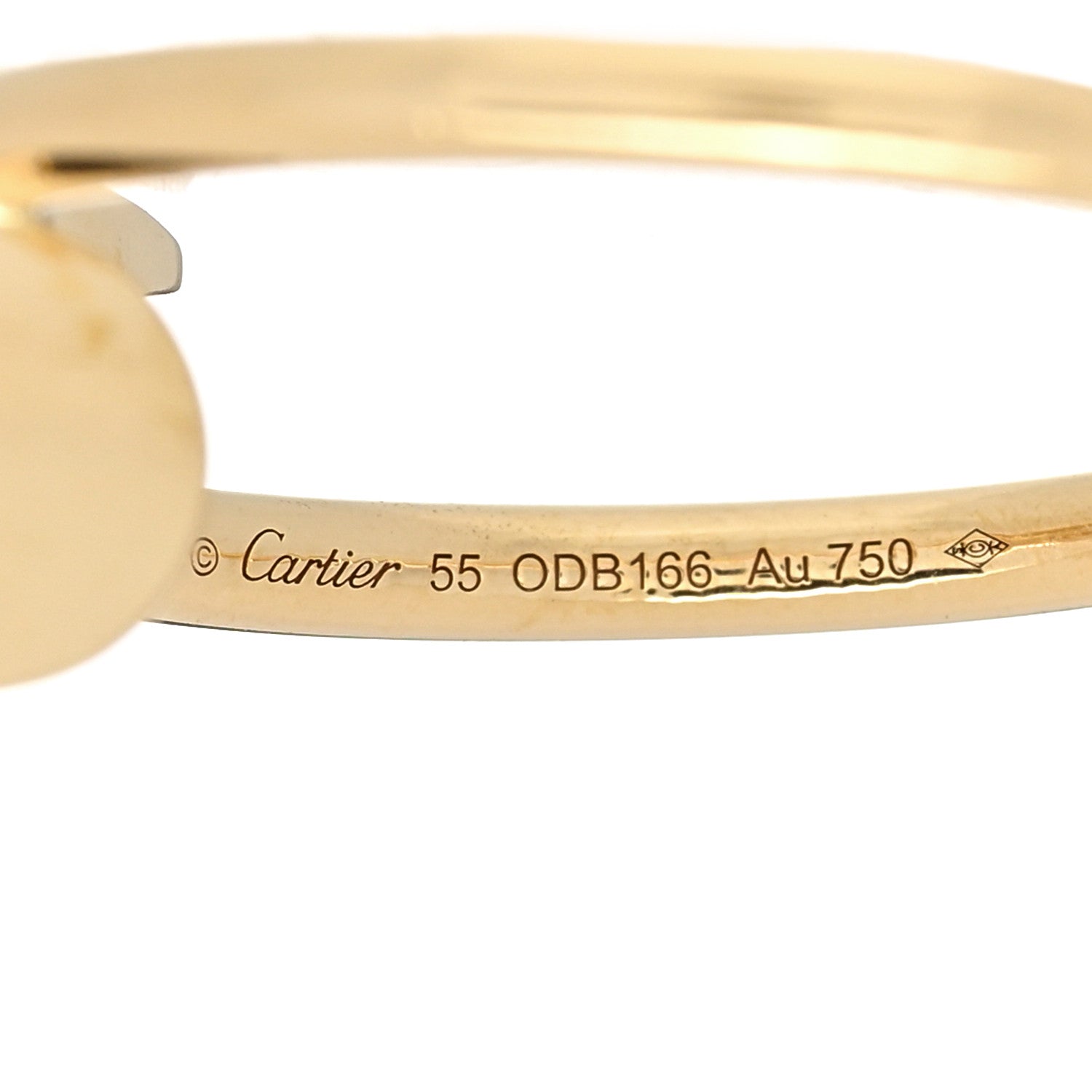 Cartier 18K Yellow Gold Small Juste Un Clou Ring 55 7.25 4 of 4