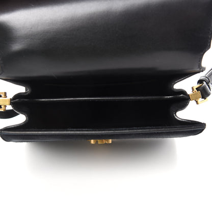 Saint Laurent Suede Leopard Print Mini Classic Monogram Cassandra Top Handle Manto Naturale Black 5 of 11