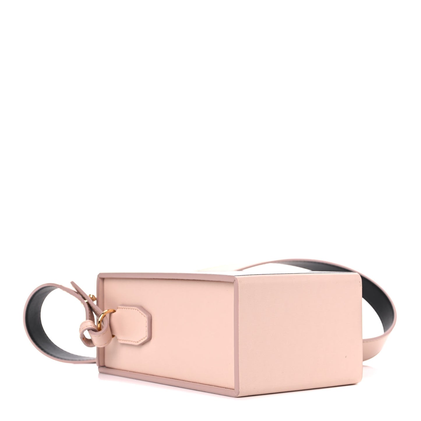 Vitello Fluffy Logo Vertical Box Rosa Quarzo Black