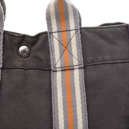 Hermes Canvas Tout Fourre PM Grey Orange 7 of 7
