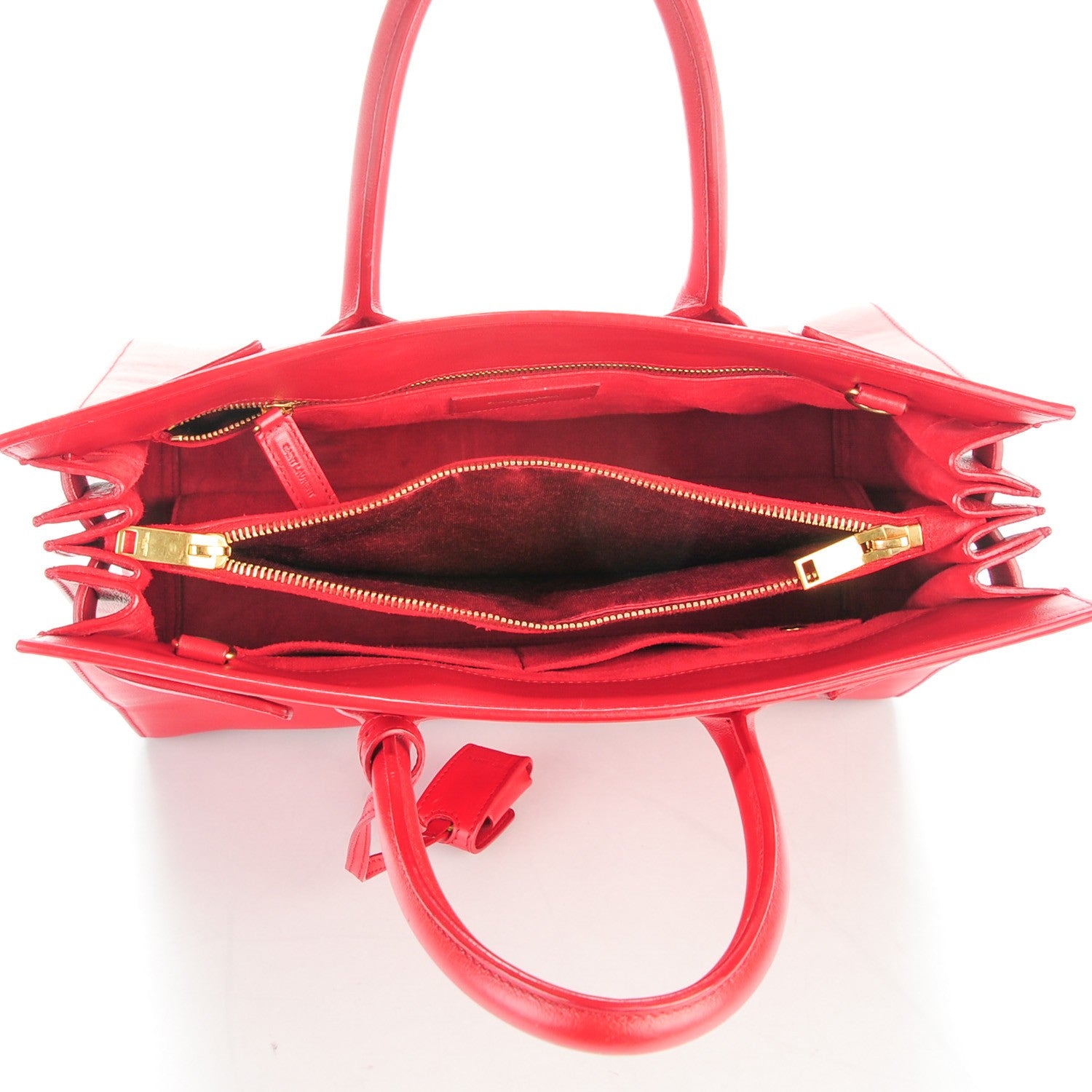 Saint Laurent Calfskin Small Sac De Jour Rouge Orient 5 of 7