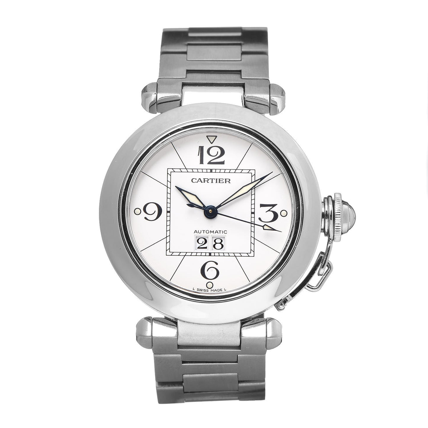 Stainless Steel 35mm Pasha C Big Date Automatic Watch