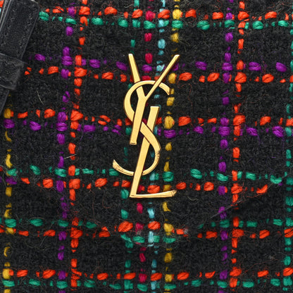Saint Laurent Tweed Toy Loulou Shoulder Bag Black 7 of 9
