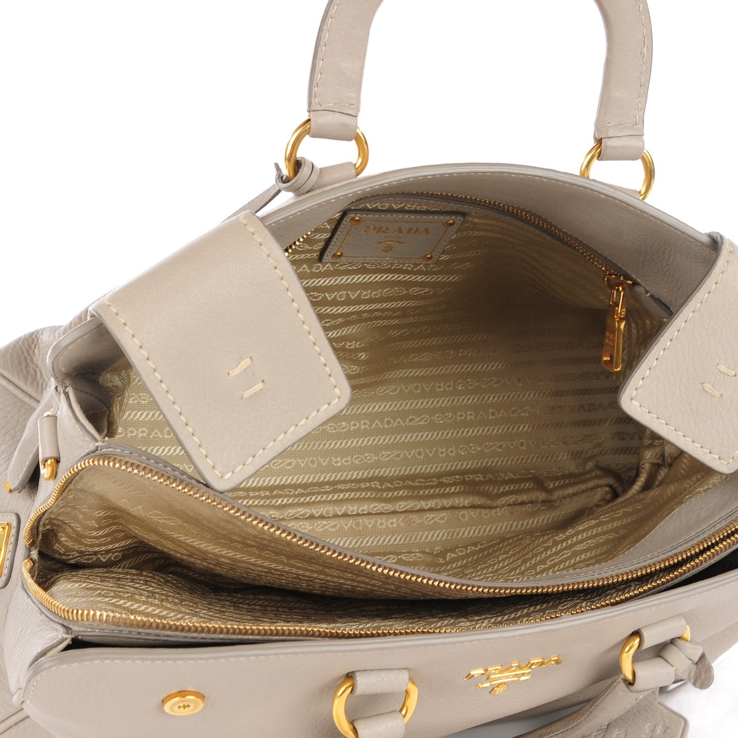 Cervo Deerskin Top Handle Tote Pomice
